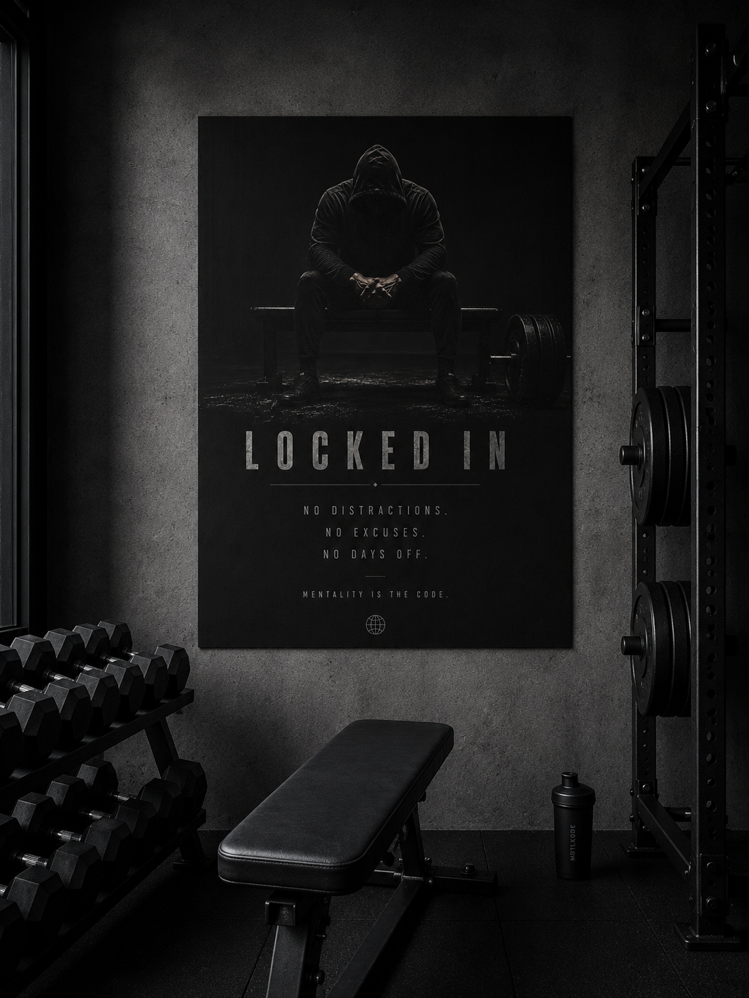 LOCKED IN GYM POSTER