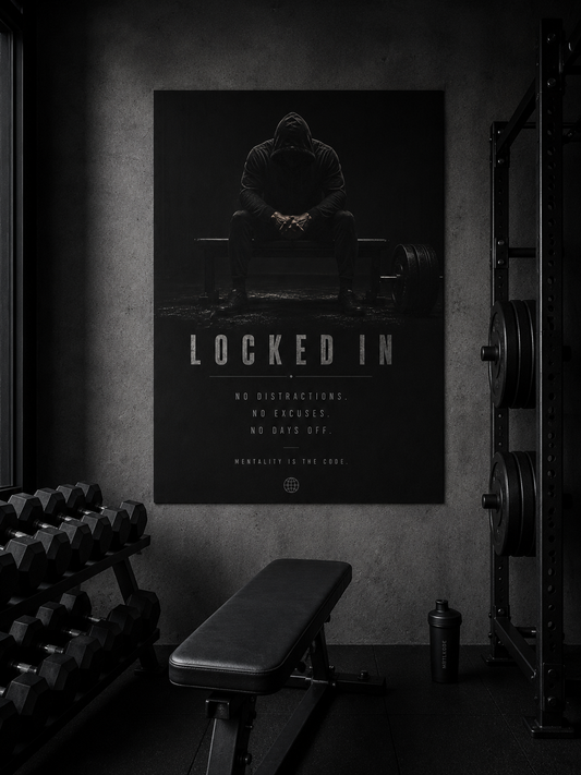 LOCKED IN GYM POSTER